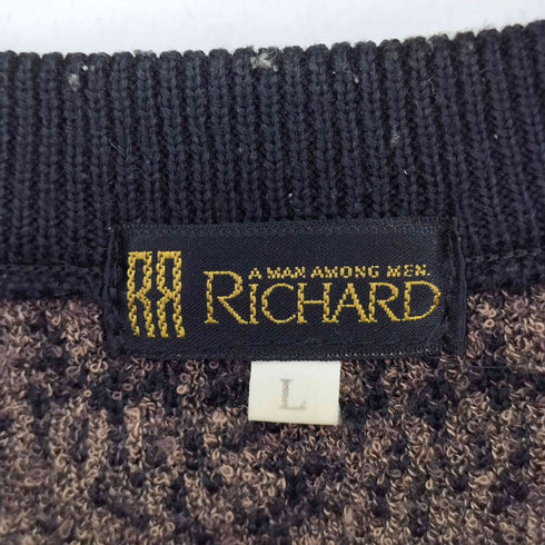 RICHARD トラ刺繍  ニット メンズ  L